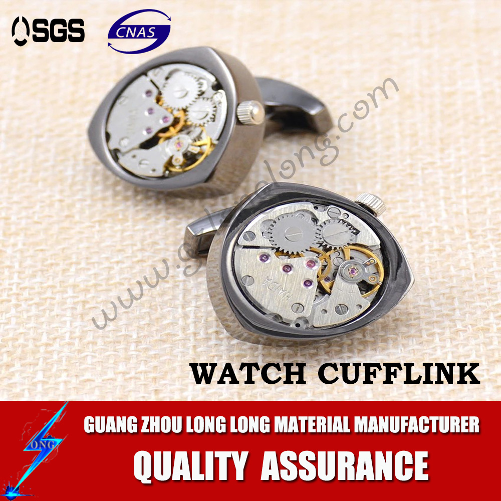 Custom High Quality Metal Mens Watch Cufflinks