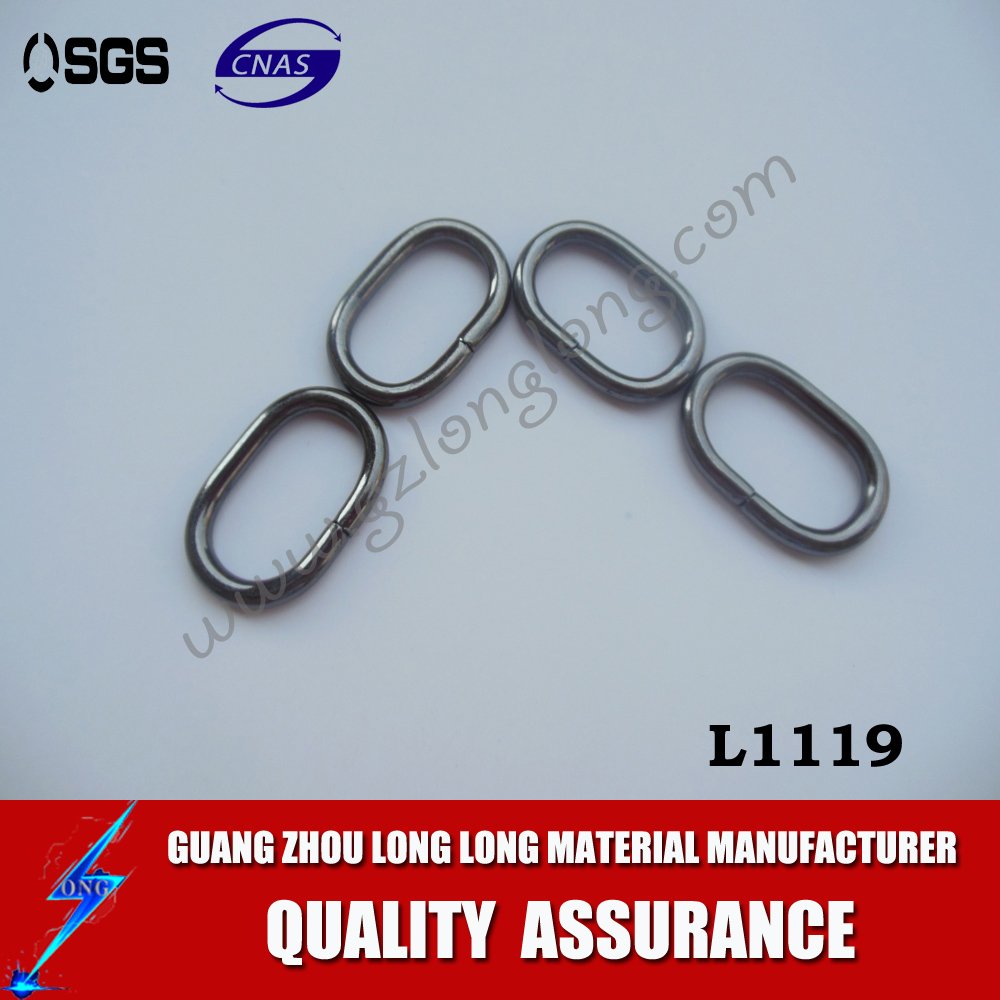 Wholesale Metal 1 inch Non Welded Nickel Plated D-Ring for bags