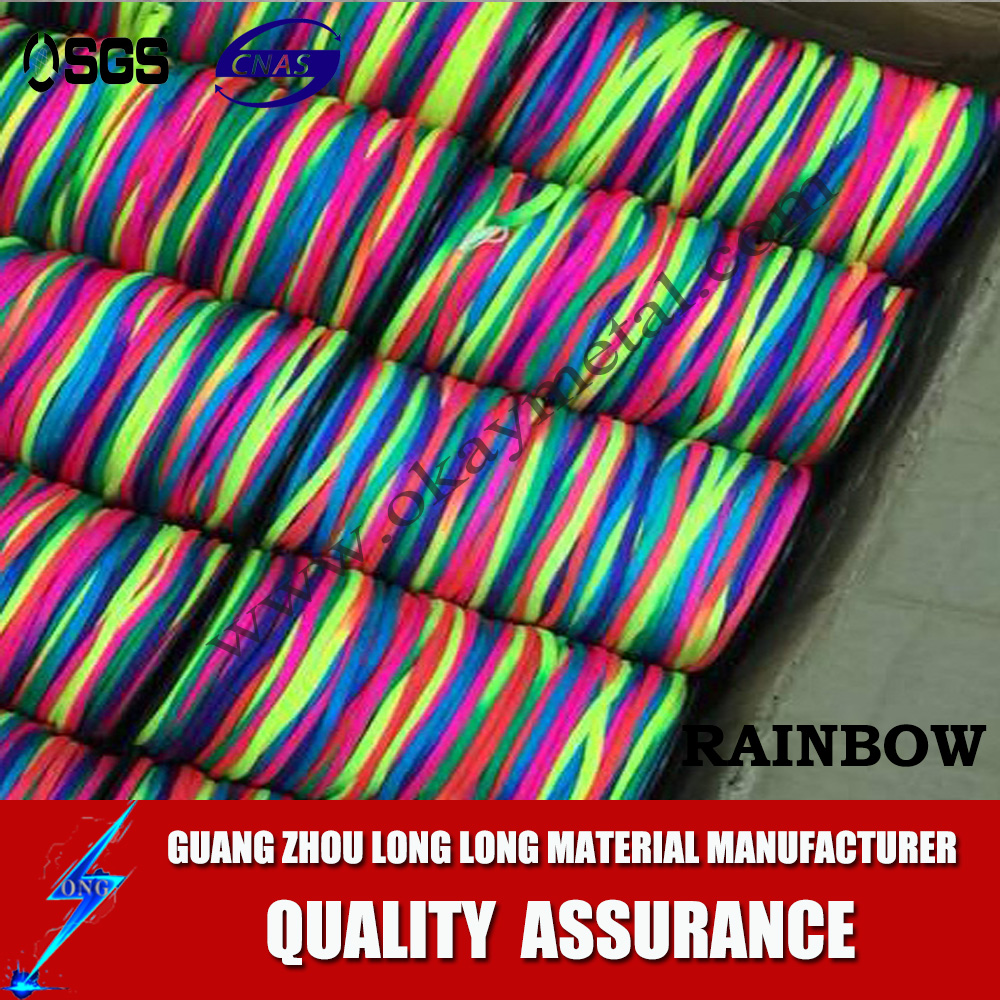 wholesale camping rainbow paracord cord string survival parachute cord rainbow 