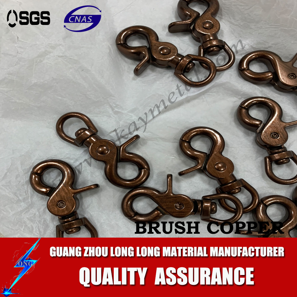 brush copper Dog Collar hardware Metal Quick Side Release Buckles For Dog Collars 