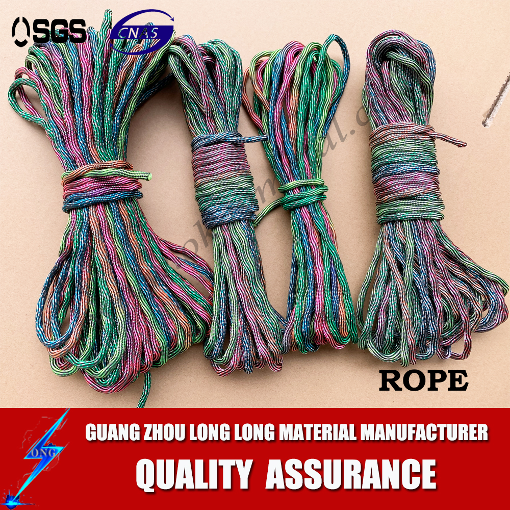 new fashion designs dip dye Carabiner Leash Mountain Slip Lead Climbing 550 Paracord Rope Parachute