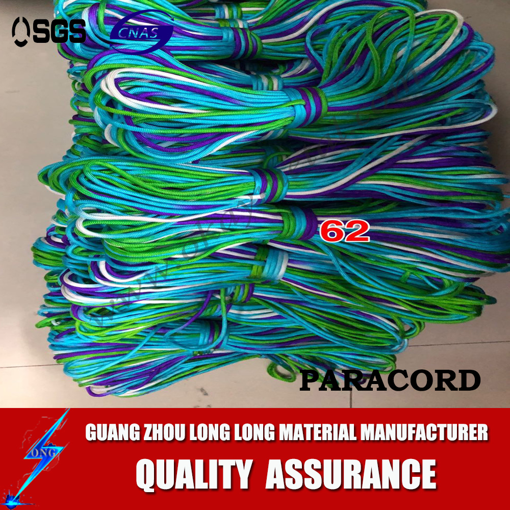 wholesale camping new rainbow multied paracord cord string survival parachute cord rainbow