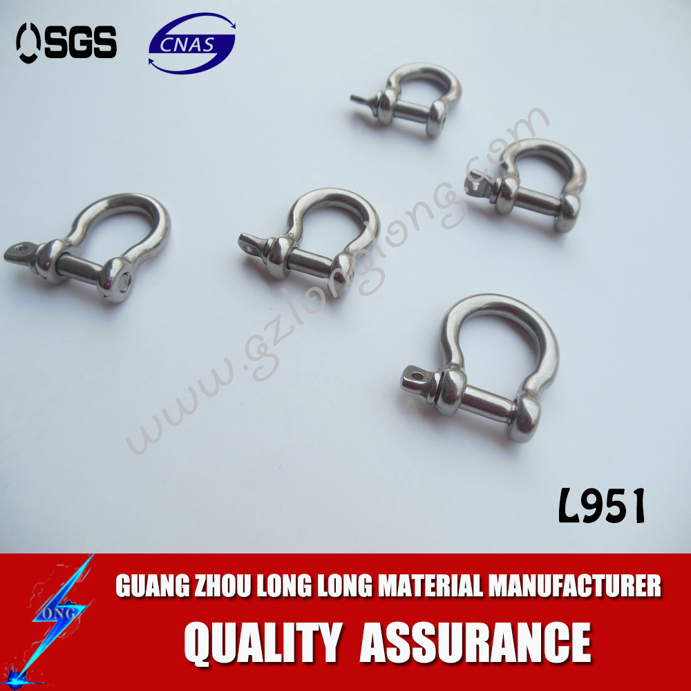 High Quality Marine Hardware Stainless Steel European Type Bow Shackle