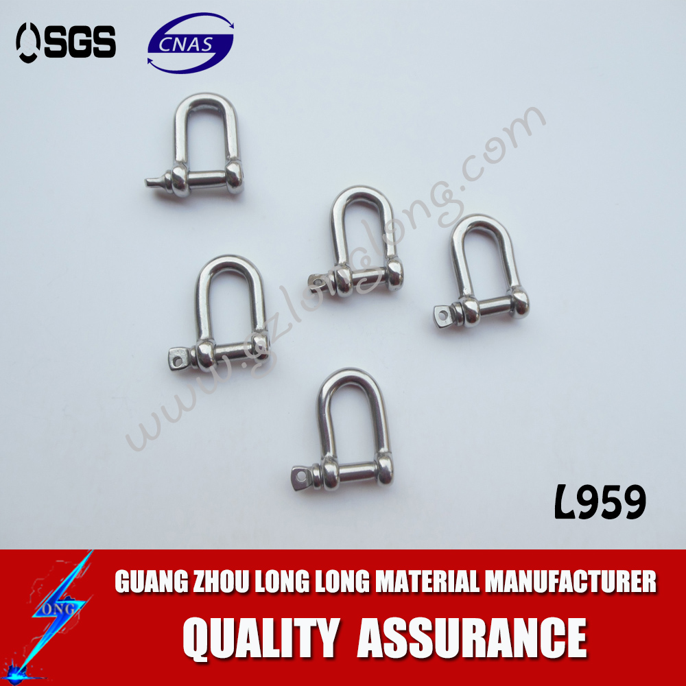 European Type Stainless Steel Straight D Shackle