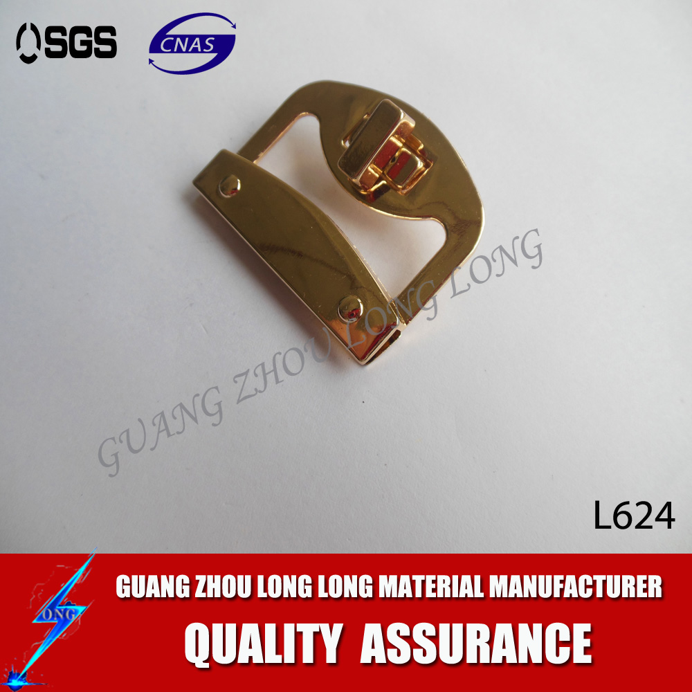 High Quality Light Gold Metal Bag Push Open Lock Wholesale