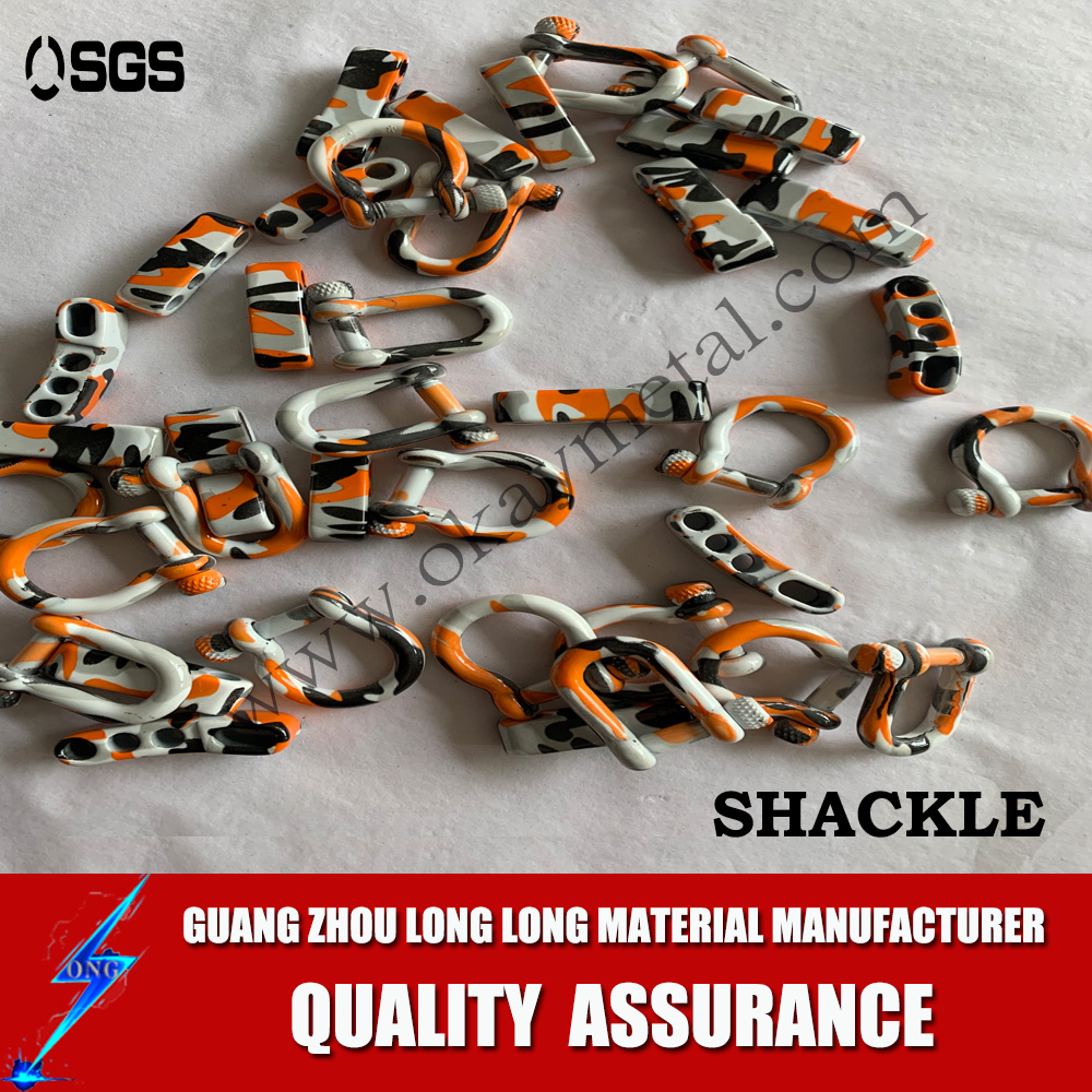 print shackles ,rainbow colorful printing shackles Popular D Shackle With Various Styles,D Type Shackle 