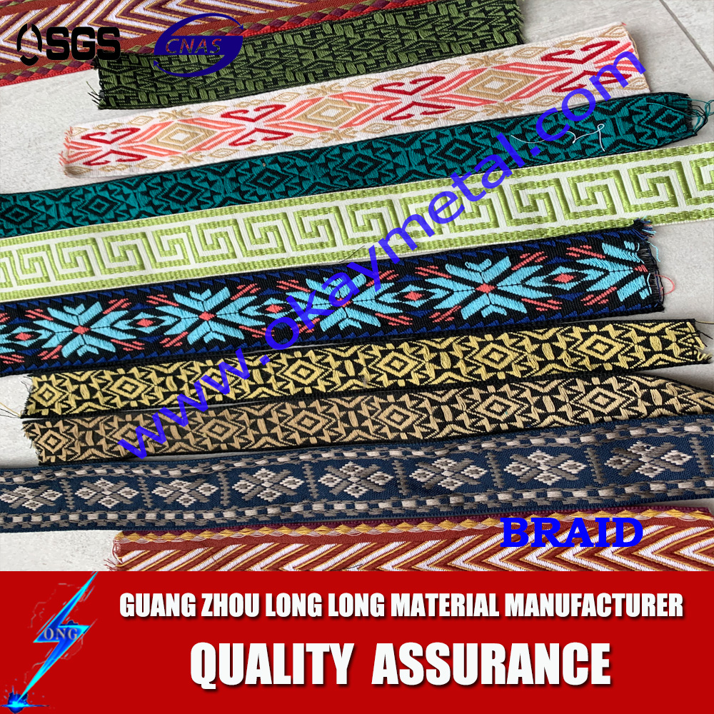 Top quality woven webbing custom polypropylene wholesale webbing colorful braided webbing