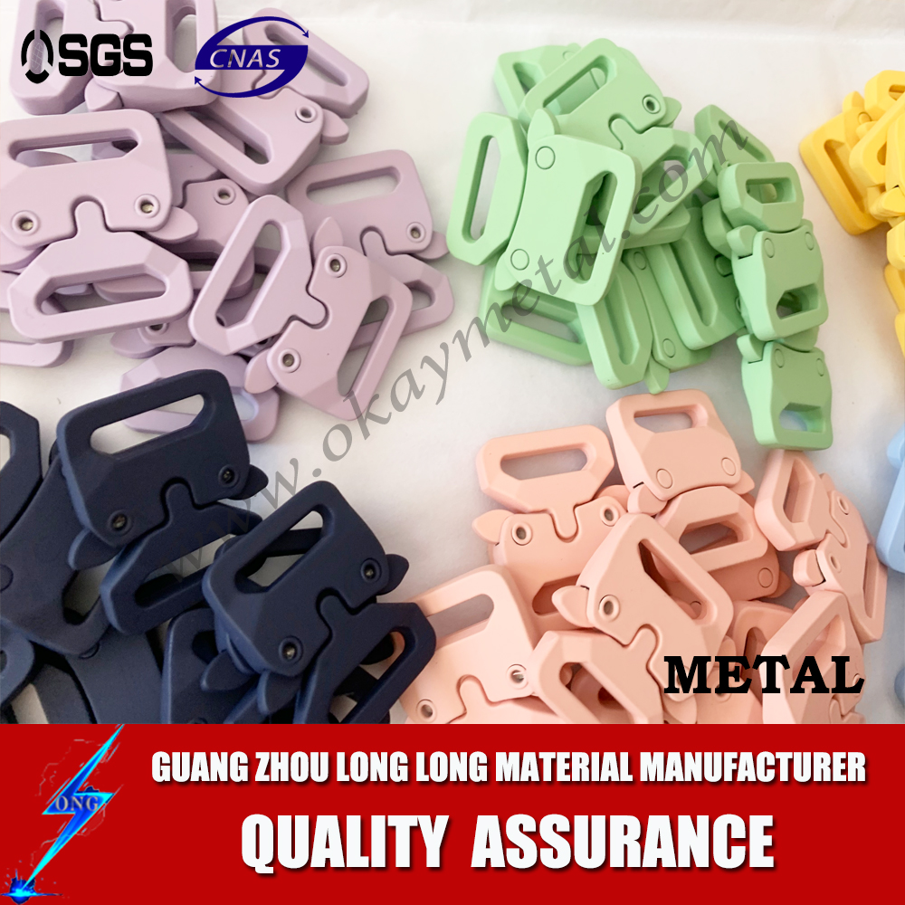 silicon rubber finish Safety Buckles Buckle Metal Collar Buckles Strong Safety High Quality Zinc Alloy Quick Release Buckles
