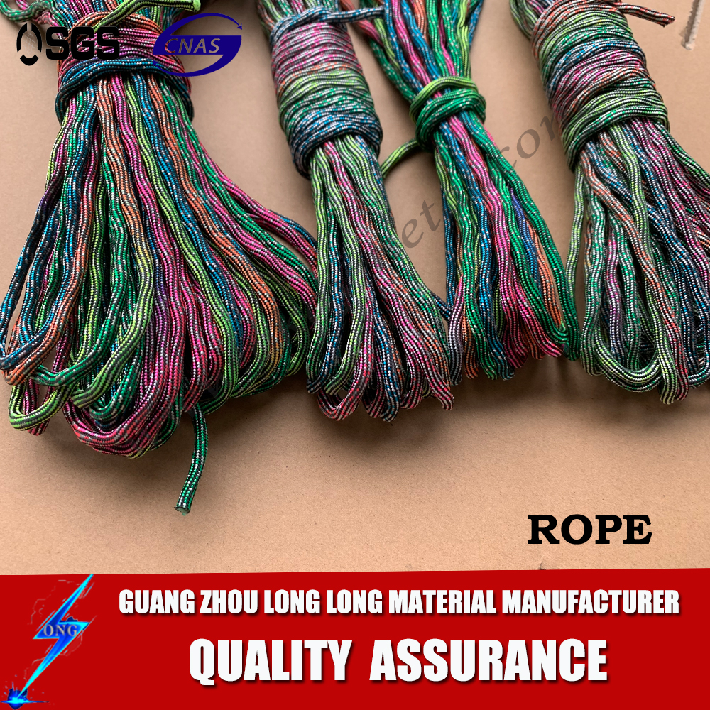 new fashion designs dip dye Carabiner Leash Mountain Slip Lead Climbing 550 Paracord Rope Parachute
