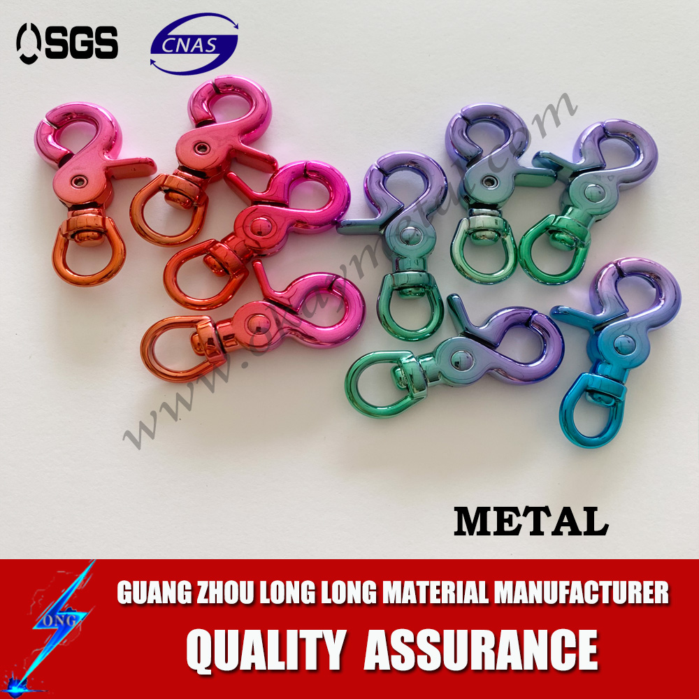 gradient Fashion High Quality Metal Stainless Steel ,zinc ,steel, iron Pet Swivel Snap clips