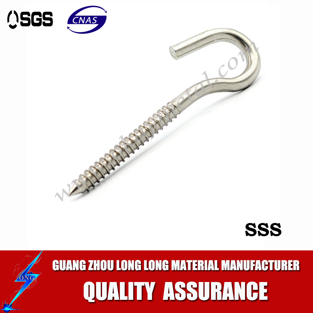 factory supply High Quality Stainless Steel Hook eye Screw